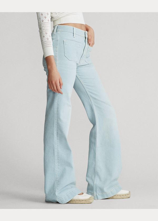 Jeansy Ralph Lauren Fionna Wide-Leg Jean Damskie Głęboka Indygo | PPGX3103