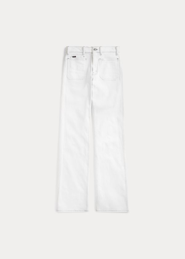 Jeansy Ralph Lauren Flare Jean Damskie Białe | SGHD3610