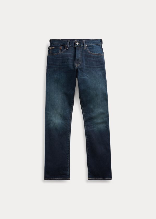 Jeansy Ralph Lauren Hampton Relaxed Straight Jean Męskie Niebieskie Niebieskie | FJKQ9238