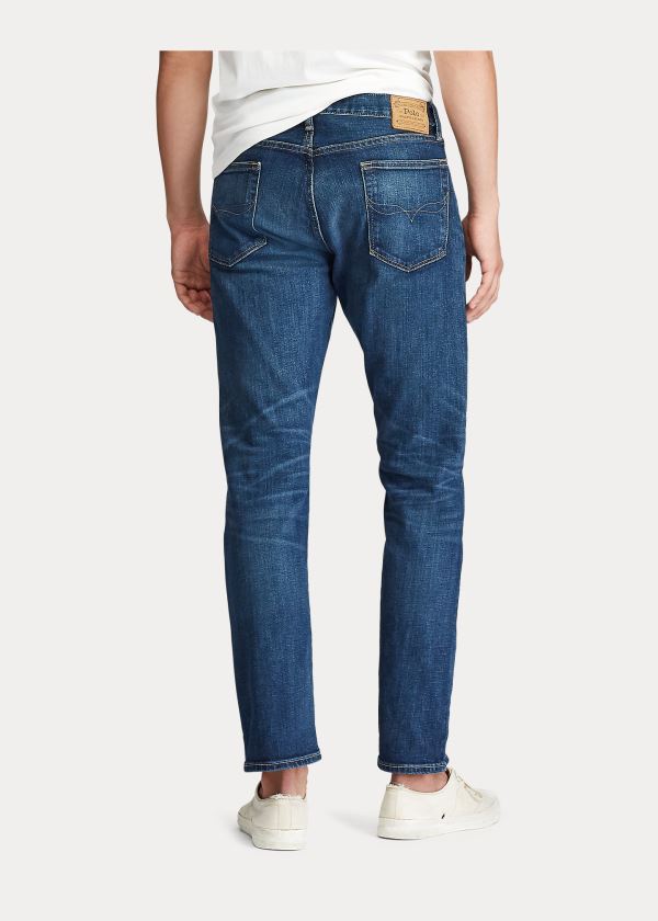 Jeansy Ralph Lauren Hampton Relaxed Straight Jean Męskie Niebieskie Niebieskie | TKPL1572