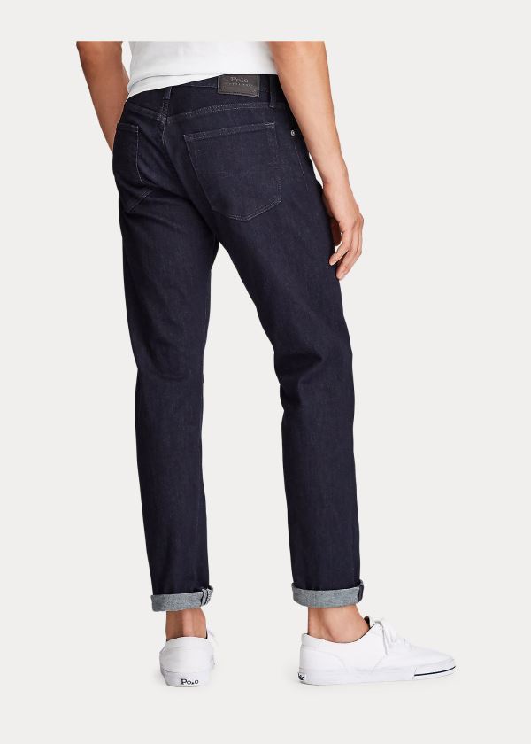 Jeansy Ralph Lauren Hampton Relaxed Straight Jean Męskie Granatowe | ZEQM5949