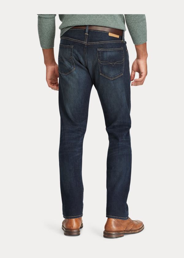 Jeansy Ralph Lauren Hampton Relaxed Straight Jean Męskie Niebieskie Niebieskie | KYJH3722