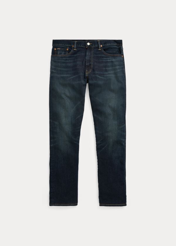 Jeansy Ralph Lauren Hampton Relaxed Straight Jean Męskie Niebieskie Niebieskie | KYJH3722