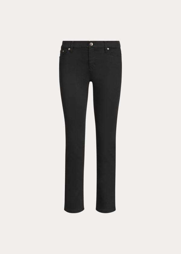 Jeansy Ralph Lauren Modern Straight Curvy Jean Damskie Czarne | IBJO1898