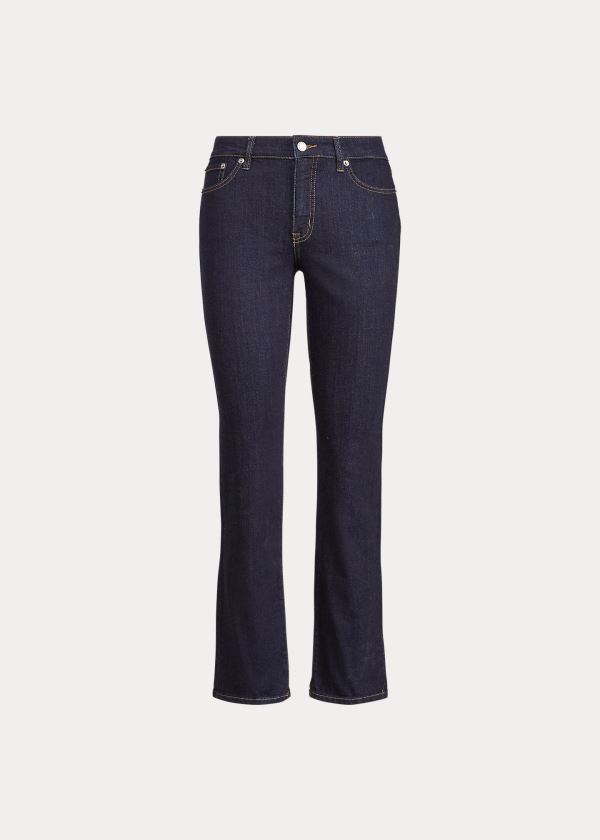 Jeansy Ralph Lauren Premier Straight Jean Damskie Czarne Niebieskie | EYOB7699