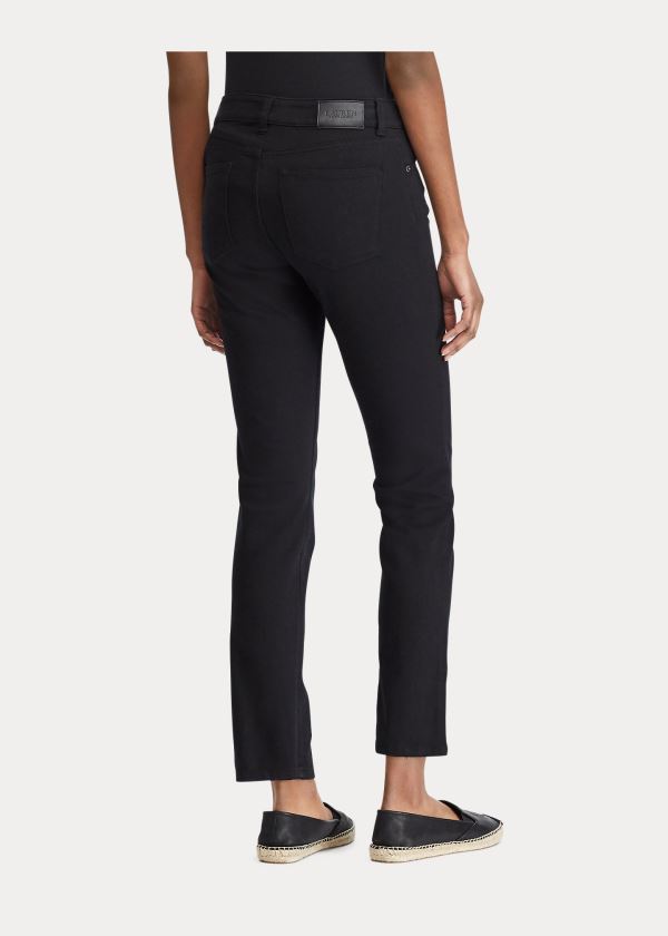 Jeansy Ralph Lauren Premier Straight Jean Damskie Czarne | ERUJ8558