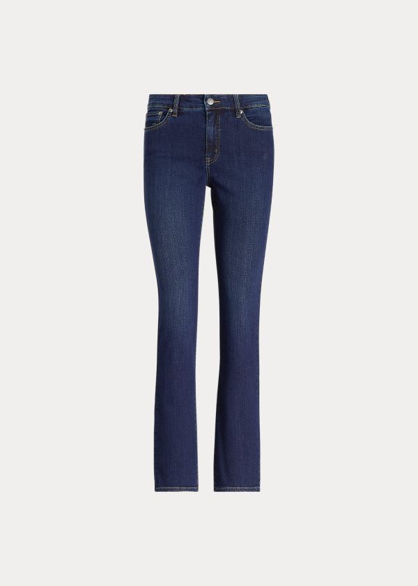 Jeansy Ralph Lauren Premier Straight Jean Damskie Niebieskie Niebieskie | OUYA5743