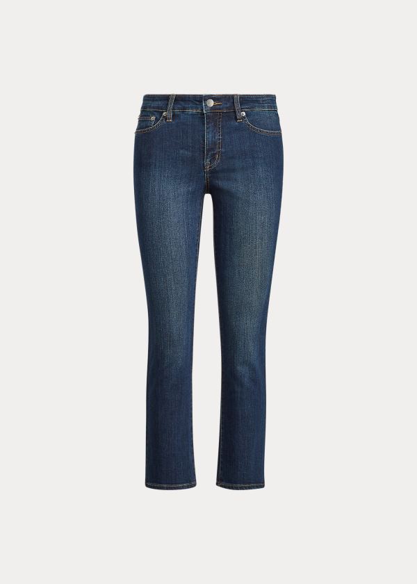 Jeansy Ralph Lauren Premier Straight Jean Damskie Niebieskie Niebieskie | PPVE9555