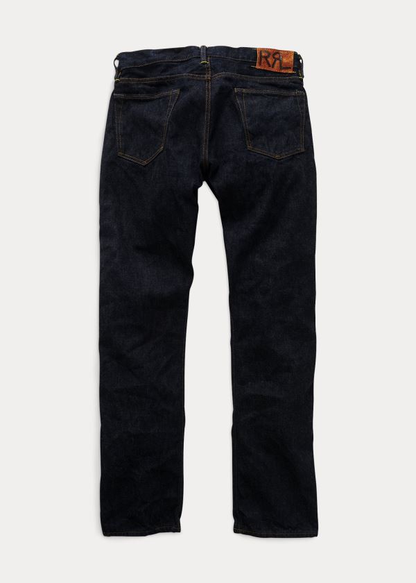 Jeansy Ralph Lauren Slim-Fit Once-Washed Jean Męskie Niebieskie Niebieskie | EXPV9943