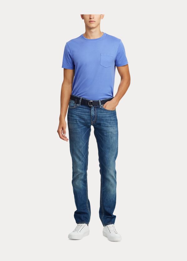 Jeansy Ralph Lauren Slim Fit Jean Męskie Indygo | TIVF9497