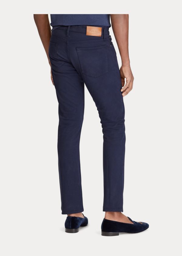 Jeansy Ralph Lauren Slim Fit Stretch Jean Męskie Granatowe | CKHQ5417