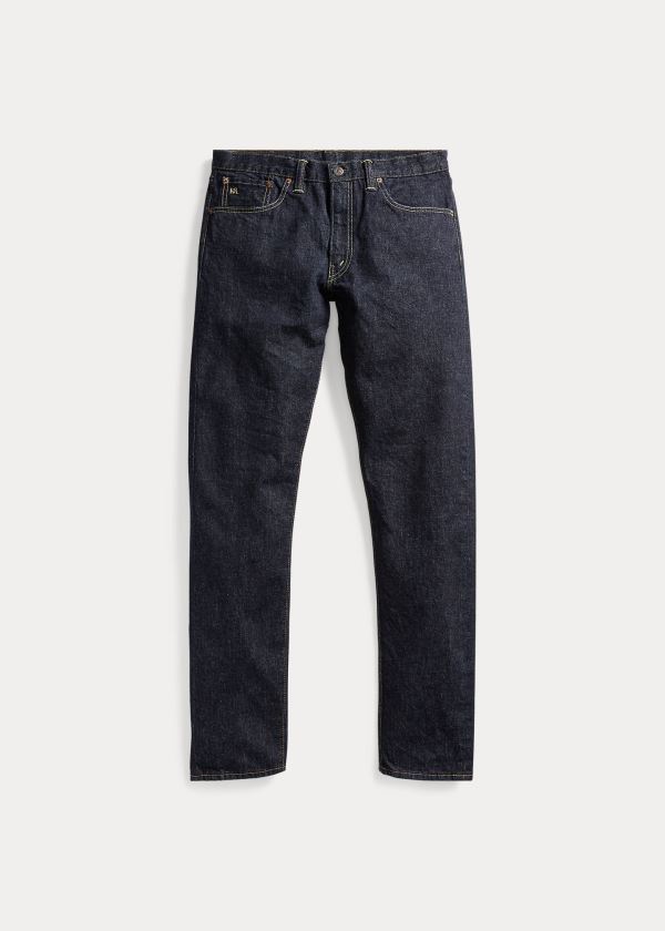 Jeansy Ralph Lauren Slim Narrow Jean Męskie Granatowe Niebieskie | ZOWE4419