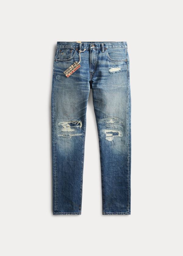 Jeansy Ralph Lauren Slim Narrow Jean Męskie Niebieskie Niebieskie | NCIR6906