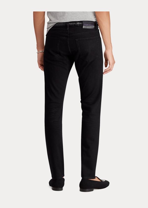 Jeansy Ralph Lauren Stretch Skinny Jean Męskie Czarne | TZZR6314