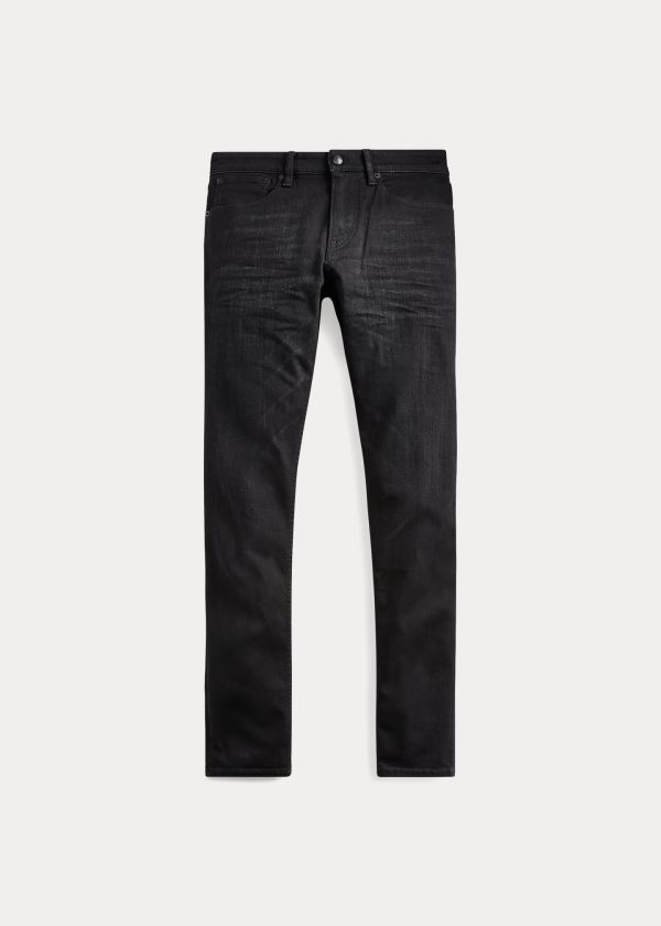 Jeansy Ralph Lauren Stretch Skinny Jean Męskie Czarne | TZZR6314