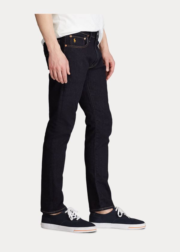 Jeansy Ralph Lauren Sullivan Slim Jean with Pony Męskie Granatowe Niebieskie | LXWF3121