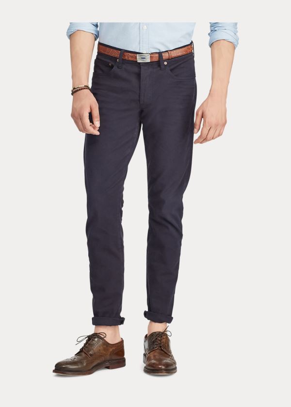 Jeansy Ralph Lauren Sullivan Slim Stretch Jean Męskie Granatowe | XYMK3224