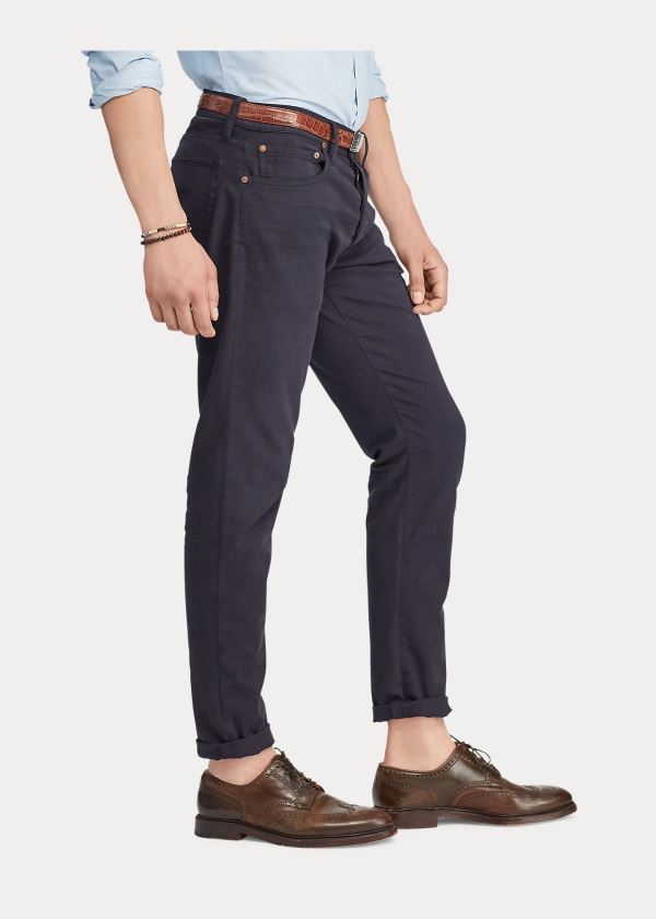 Jeansy Ralph Lauren Sullivan Slim Stretch Jean Męskie Granatowe | XYMK3224