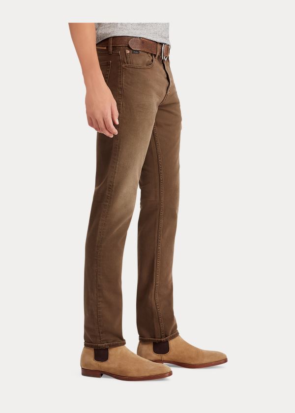 Jeansy Ralph Lauren Sullivan Slim Stretch Jean Męskie Kawa | JYWO1516