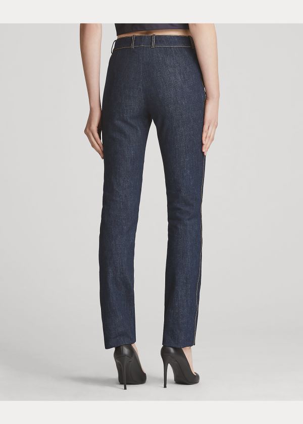 Jeansy Ralph Lauren Sydney Denim Pant Damskie Indygo | XBRD1927