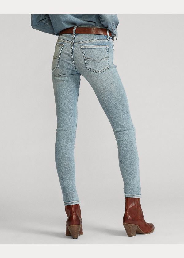 Jeansy Ralph Lauren Tompkins Skinny Jean Damskie Głęboka Indygo | AUXZ8515