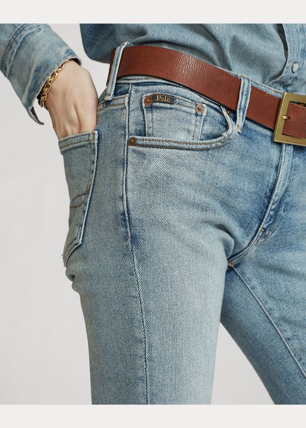 Jeansy Ralph Lauren Tompkins Skinny Jean Damskie Głęboka Indygo | AUXZ8515