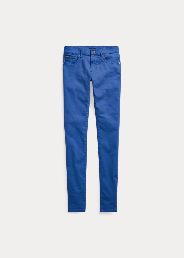 Jeansy Ralph Lauren Tompkins Stretch Skinny Jean Damskie Niebieskie | FWKD2924