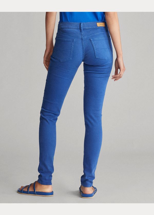 Jeansy Ralph Lauren Tompkins Stretch Skinny Jean Damskie Niebieskie | FWKD2924