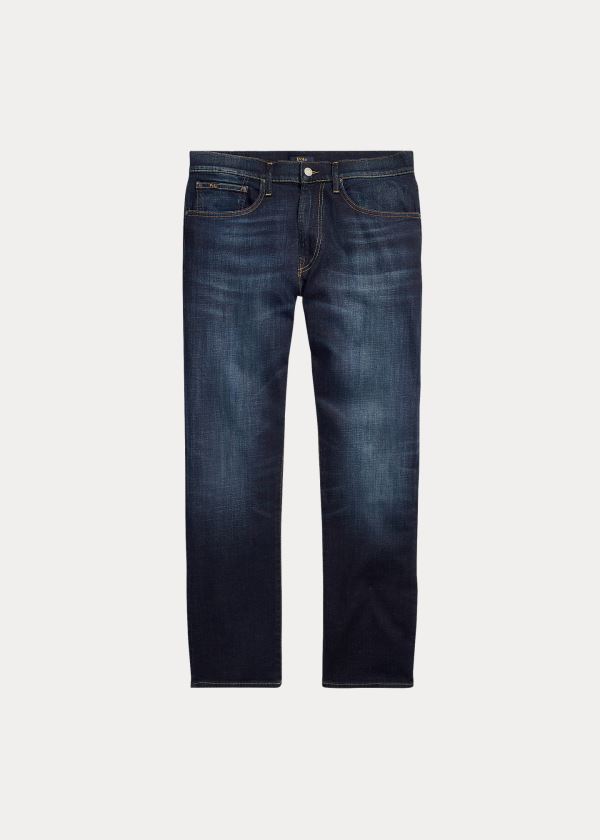 Jeansy Ralph Lauren Varick Slim Straight Jean Męskie Niebieskie Niebieskie | BSBJ8491