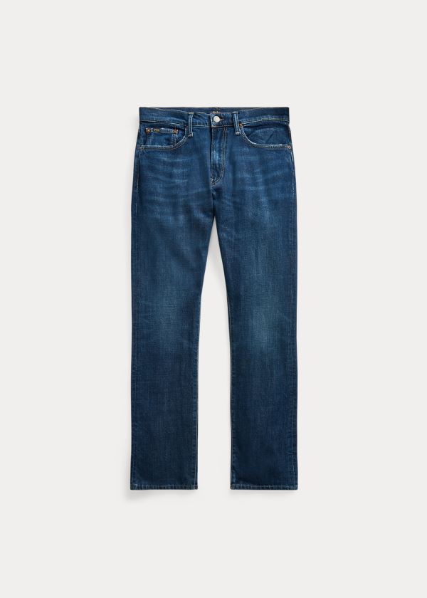 Jeansy Ralph Lauren Varick Slim Straight Jean Męskie Niebieskie Niebieskie | NGXR8489