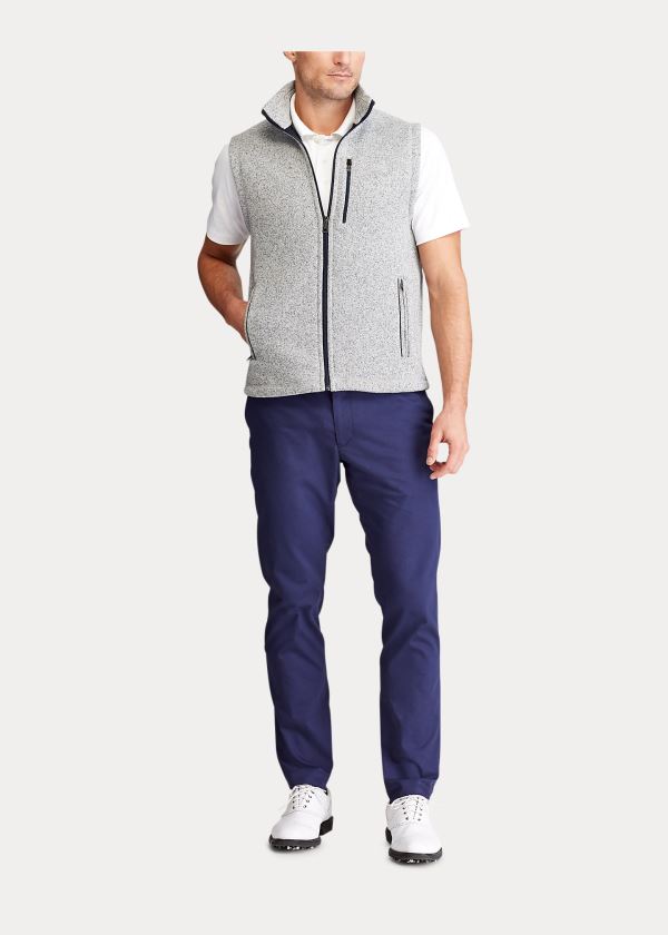 Kamizelka Ralph Lauren Fleece Mockneck Vest Męskie Głęboka Szare | BXLB3391