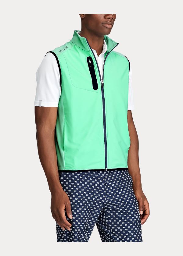 Kamizelka Ralph Lauren Stretch-Paneled Jacquard Vest Męskie Mięta Zielone | JCMB3647