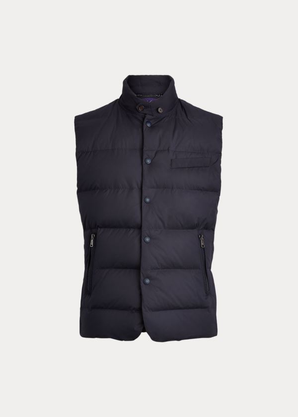 Kamizelka Ralph Lauren Whitwell Down Vest Męskie Granatowe | QDJL7694