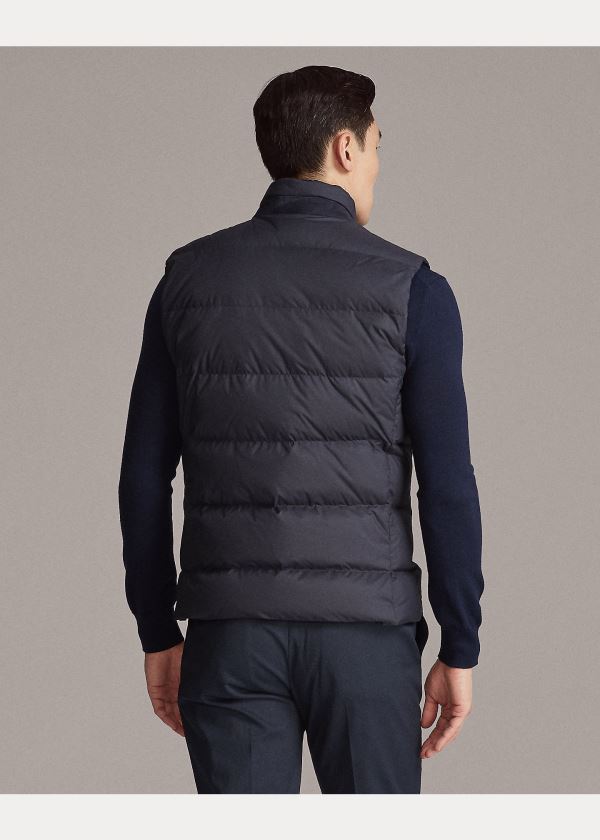 Kamizelka Ralph Lauren Whitwell Down Vest Męskie Granatowe | QDJL7694