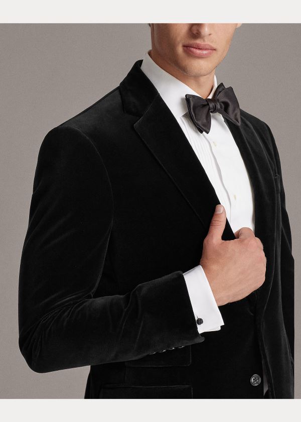 Koszule Ralph Lauren Aston Pleated Tuxedo Shirt Męskie Białe | WDQD6877