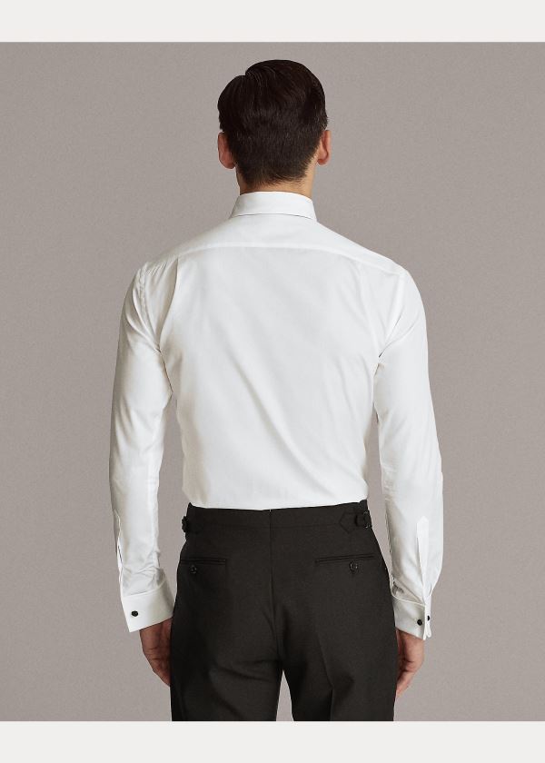 Koszule Ralph Lauren Bond Tailored Dress Shirt Męskie Białe | ZKIJ5886