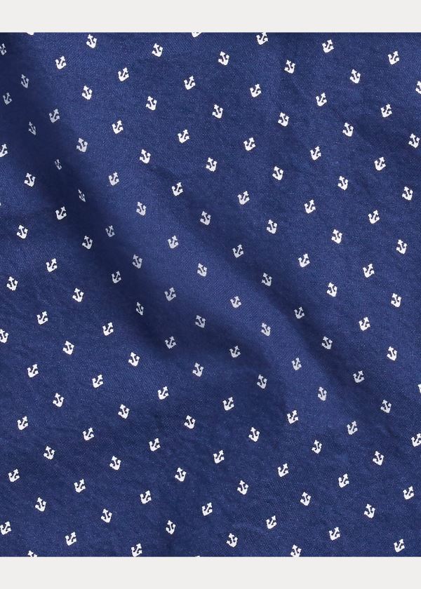 Koszule Ralph Lauren Classic Fit Anchor-Print Shirt Męskie Granatowe Kolorowe | ZOTL2420