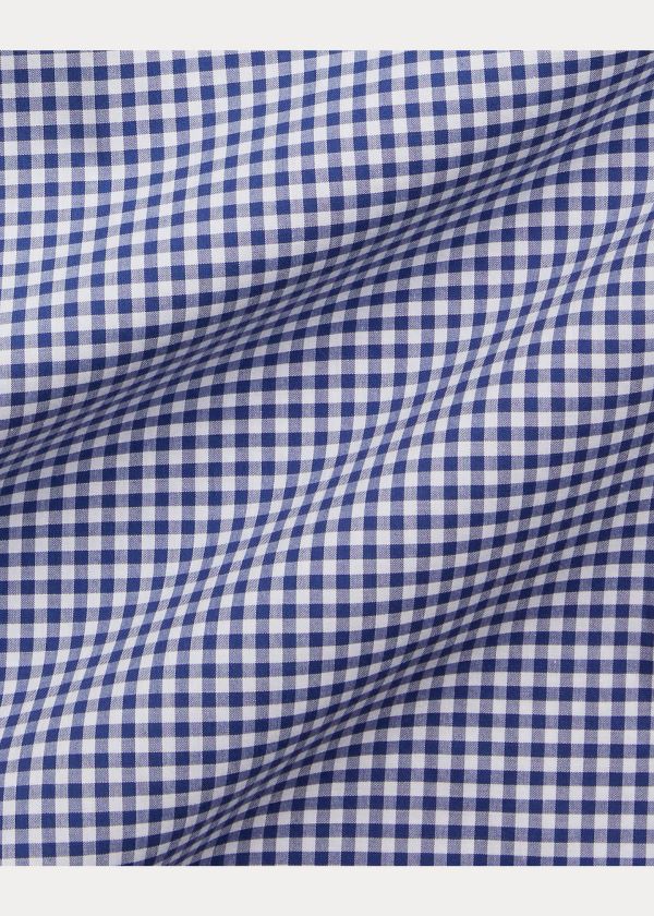 Koszule Ralph Lauren Classic Fit Gingham Shirt Męskie Granatowe Białe | ZMUP1238