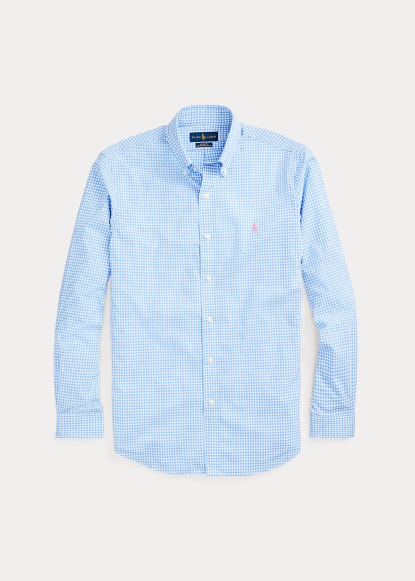 Koszule Ralph Lauren Classic Fit Gingham Shirt Męskie Głęboka Niebieskie Białe | JYQR3095