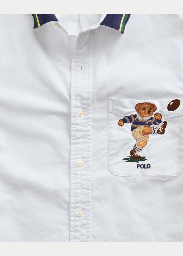 Koszule Ralph Lauren Classic Fit Kicker Bear Shirt Męskie Kolorowe | TJBL0838