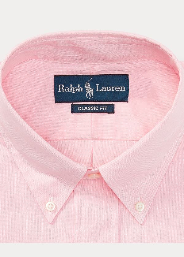 Koszule Ralph Lauren Classic Fit Oxford Shirt Męskie Różowe | VNKY3293