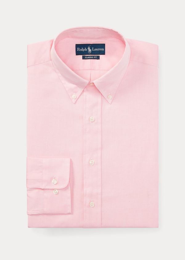 Koszule Ralph Lauren Classic Fit Oxford Shirt Męskie Różowe | VNKY3293