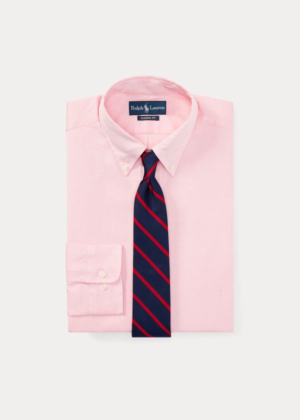 Koszule Ralph Lauren Classic Fit Oxford Shirt Męskie Różowe | VNKY3293