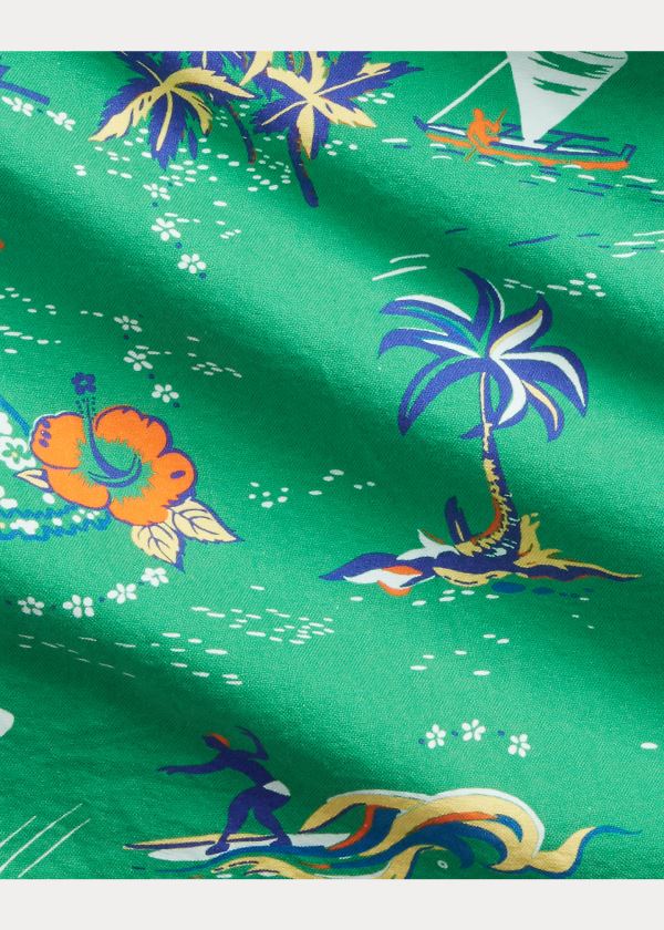 Koszule Ralph Lauren Classic Fit Tropical Shirt Męskie Zielone Kolorowe | WNMO5108