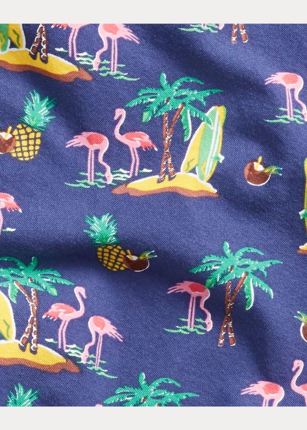 Koszule Ralph Lauren Classic Fit Tropical Shirt Męskie Fioletowe Kolorowe | QRJE8635