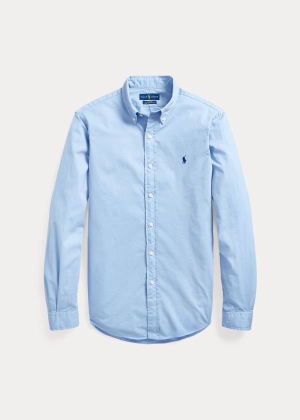 Koszule Ralph Lauren Classic Fit Twill Shirt Męskie Niebieskie | BKTI5375