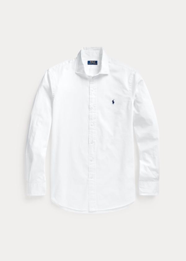 Koszule Ralph Lauren Classic Fit Twill Shirt Męskie Białe | IPQJ6802