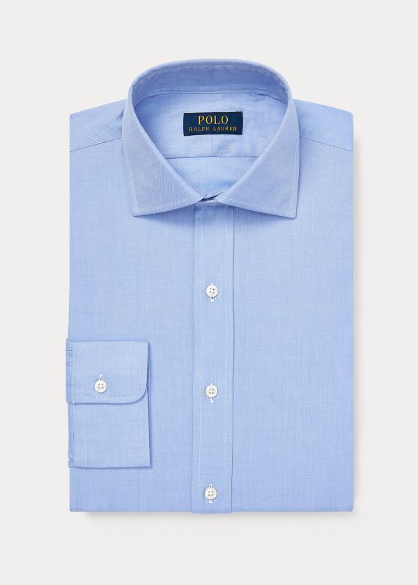 Koszule Ralph Lauren Classic Fit Twill Shirt Męskie Głęboka Niebieskie | DSVJ9272