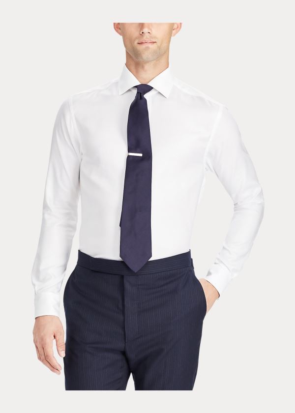 Koszule Ralph Lauren Cotton Oxford Dress Shirt Męskie Białe | KGGN5919