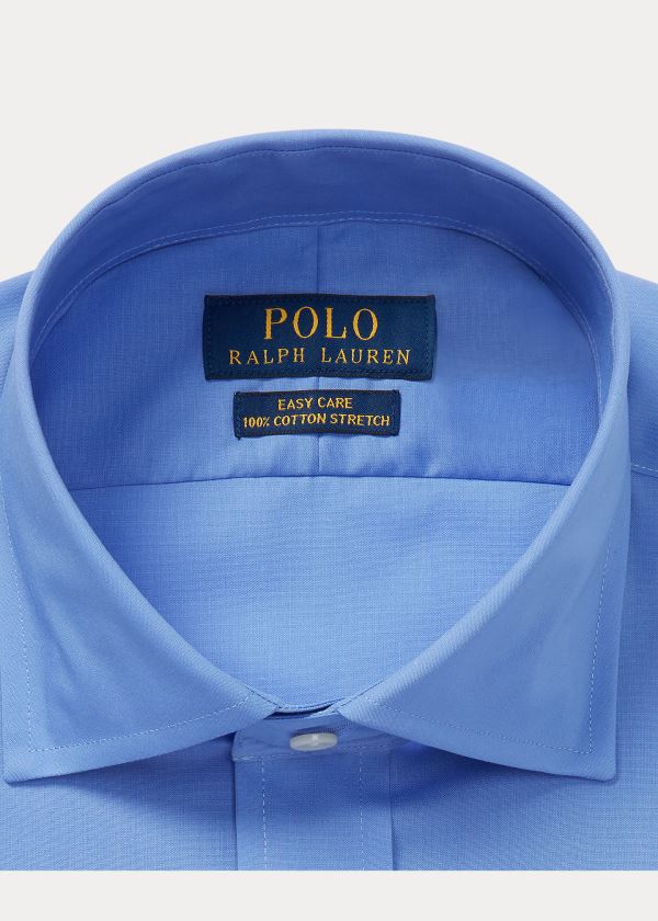 Koszule Ralph Lauren Custom Fit Poplin Shirt Męskie Niebieskie | QDFN3042